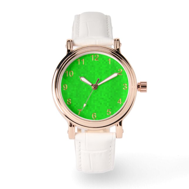 Hot Green Shimmer, Watch (Front)