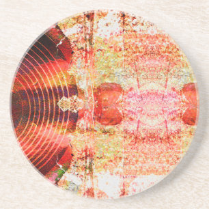 Hot grunge audio speaker coaster