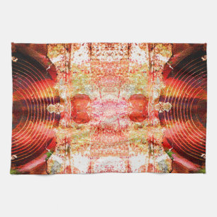 Hot grunge audio speakers tea towel