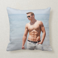 Hot Guy Bare Chest Muscular Abs Beach Shirtless Po
