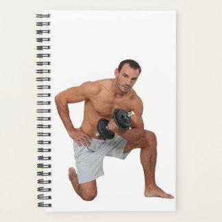 Hot Guy Lifts Weights Shorts Sexy Shirtless Muscle Planner