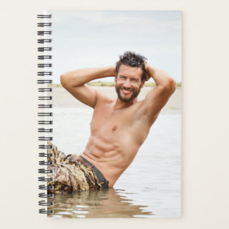 Hot Guy Sexy Shirtless Muscle Man Hunk Exercises Planner