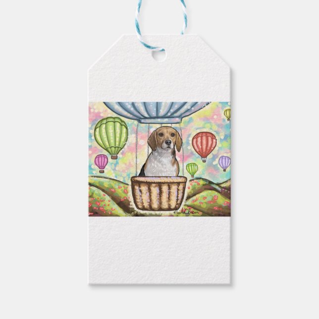 -hot hair balloon gift tags (Front)