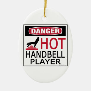 Hot Handbell Player Ceramic Tree Decoration
