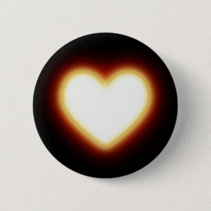 Hot Heart 6 Cm Round Badge