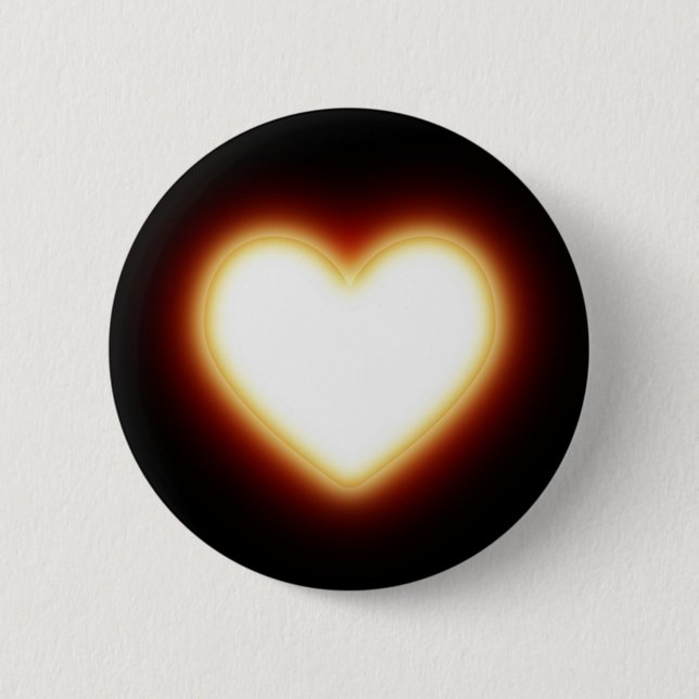 Hot Heart 6 Cm Round Badge (Front)