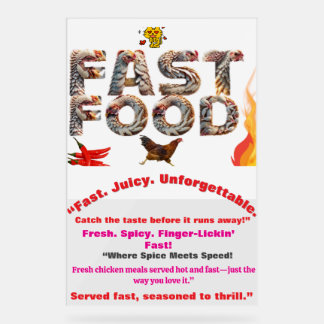 “Hot & Hilarious Business Promos” Acrylic Sign