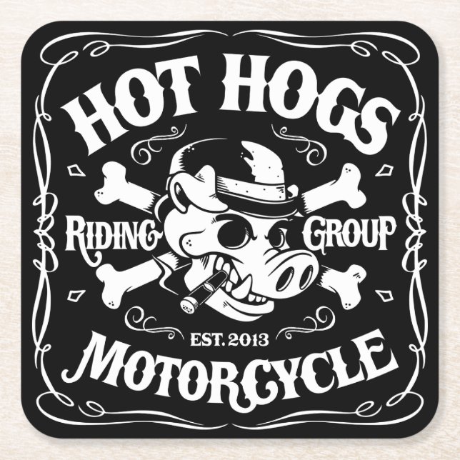 Hot Hogs™ Classic Coasters (Front)