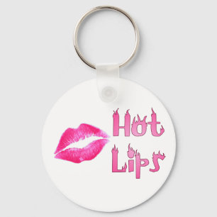HOT HOT HOT LIPS by SHARON SHARPE Key Ring