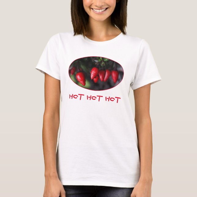 hot hot hot red chilli peppers plant T-Shirt (Front)