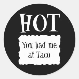 HOT - Hot Packet Halloween Taco Costume 1 Classic Round Sticker