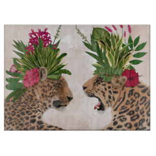 Hot House Leopards A Pair Cutting Board