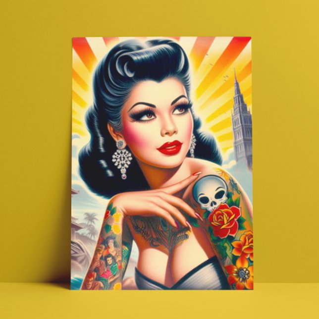 Hot Inked Woman Postcard (Creator Uploaded)