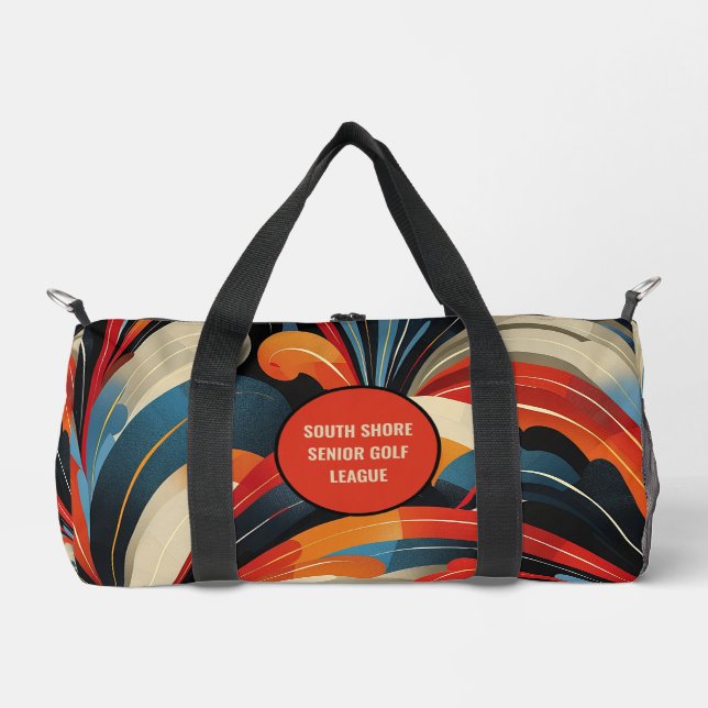 "Hot Jazz" Golfer's Duffle Bag (Front)