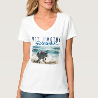 Hot Jimothy Summer Funny Racoon Beach Vintage T-Shirt