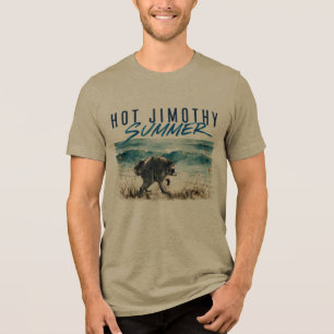 Hot Jimothy Summer Funny Racoon Beach Vintage Tri-Blend Shirt