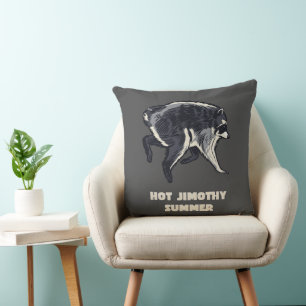 Hot Jimothy Summer Funny Racoon Meme Animal Cushion