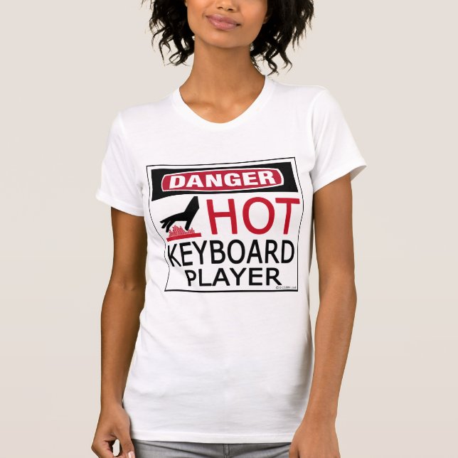 Hot Keyboard Player T-Shirt (Front)