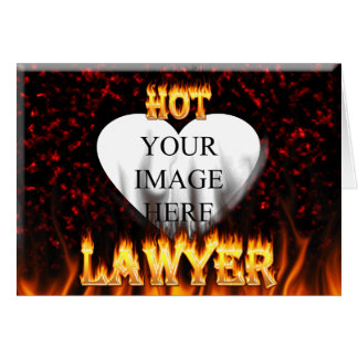 Hot Lawyer fire and flames red marble