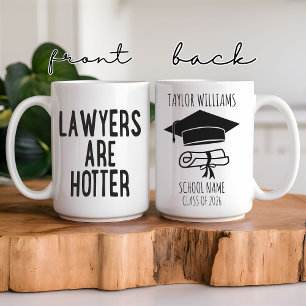 Hot Lawyer Mug, Graduation Gift for Law Graduate Coffee Mug