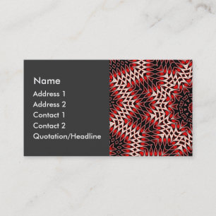 Hot Leaf Kaleidoscope Business Card