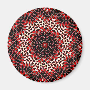 Hot Leaf Kaleidoscope Magnet