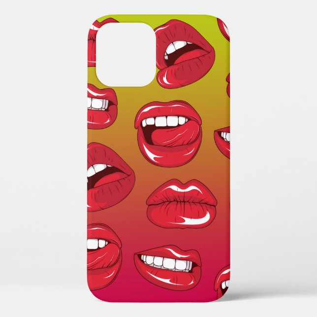Hot Lips Case-Mate iPhone Case (Back)