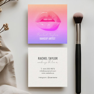 Hot Lips | Cool Graded Makeup Business Card