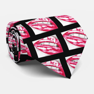 Hot Lips Fuschia/Black Tie
