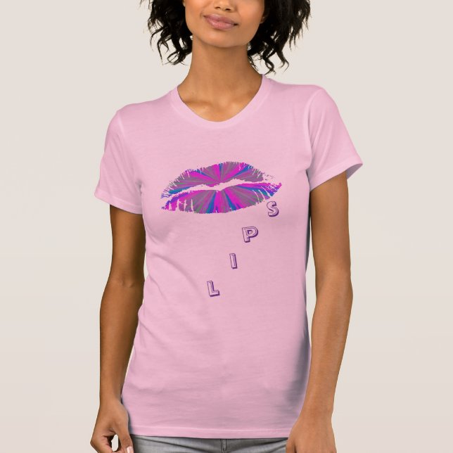 Hot Lips Ladies AA Cap Sleeve T-Shirt (Front)