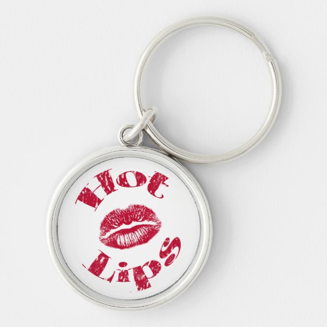 Hot Lips, Red Lips Key Ring (Front)