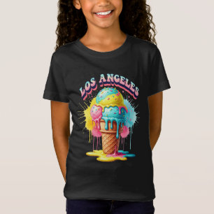 Hot Los Angeles, Melted Ice Cream, by Natasha Us T-Shirt