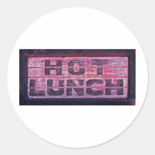 Hot Lunch 2 Classic Round Sticker