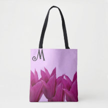Hot M monogram purple flowers pink summer beach 