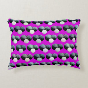 Hot Magenta Lawn Bowls Pattern, Decorative Cushion