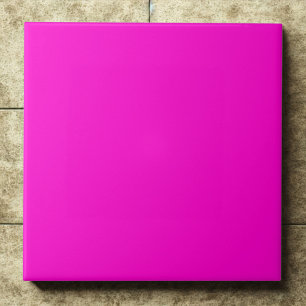 Hot Magenta Neon Accent #ff00cc Tile