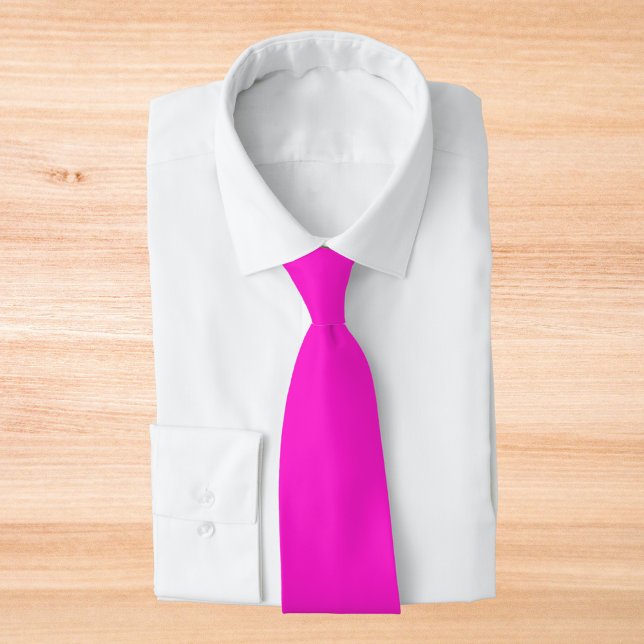 Hot Magenta Solid Color Tie (Creator Uploaded)
