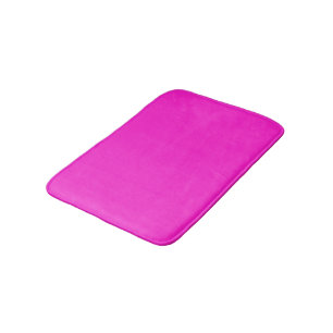 Hot Magenta Solid Colour Bath Mat