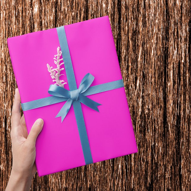 Hot Magenta Solid Colour Wrapping Paper (Creator Uploaded)