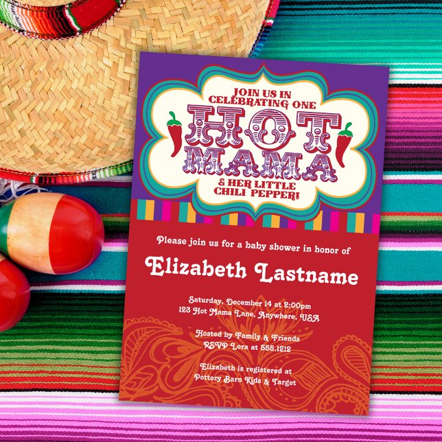 Hot Mama Baby Shower Invitation (Creator Uploaded)