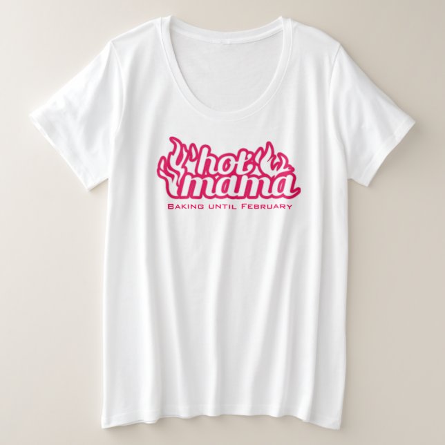 Hot Mama baking maternity tee (Design Front)