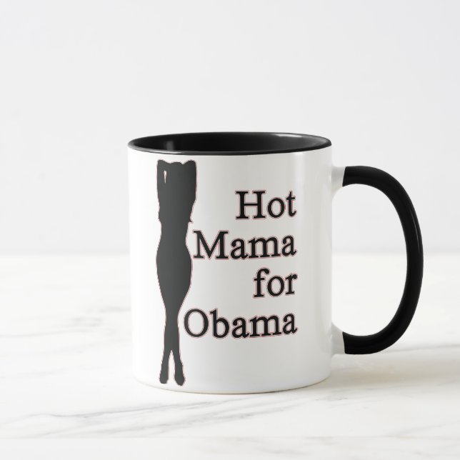 hot mama for obama mug (Right)