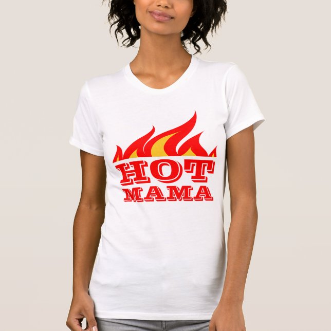 Hot mama t shirt for women (Front)