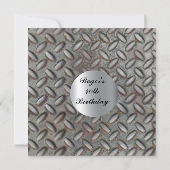 Hot Man 40th  Birthday Party Invitation (Front)