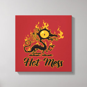 Hot Mess Crispy Dragon Canvas Print