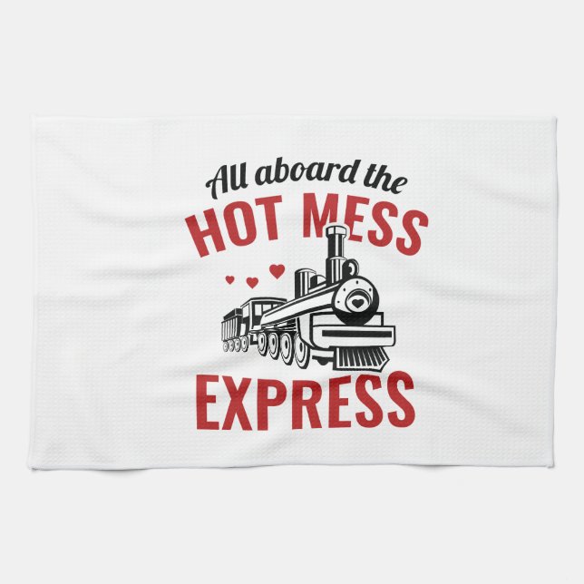 Hot Mess Express Tea Towel (Horizontal)