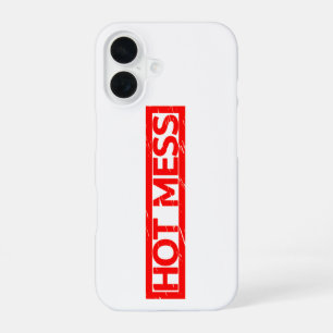 Hot Mess Stamp iPhone 16 Case