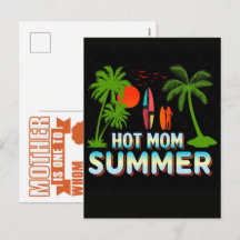 Hot mum summer sublimation vector