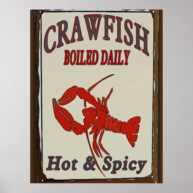 Hot N Spicy Boiled Crawfish Sign (Front)