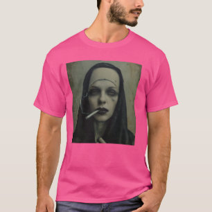 Hot nun smokes cigarette, Rebellious nun T-Shirt